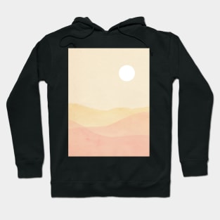 Abstract soft pastel landscape Hoodie